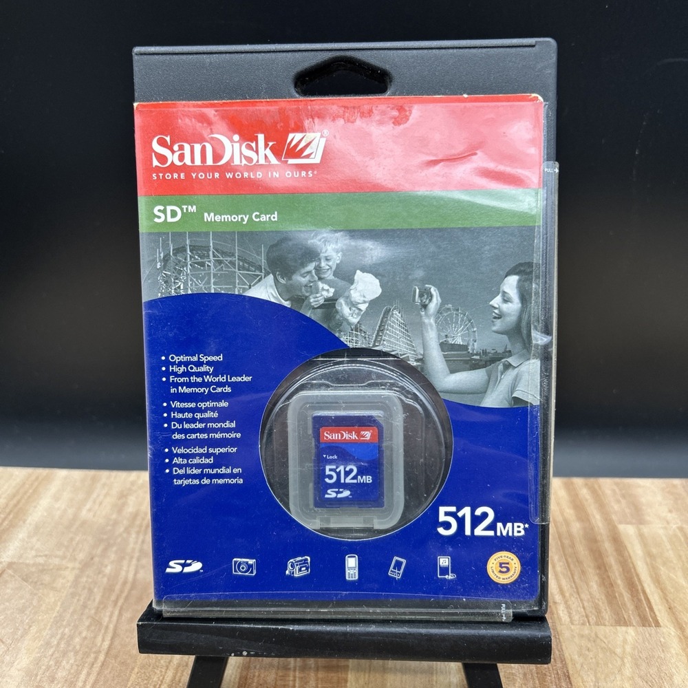 SanDisk 512mb Type M xD Memory Card For Early Fujifilm and Olympus Cameras NEW!